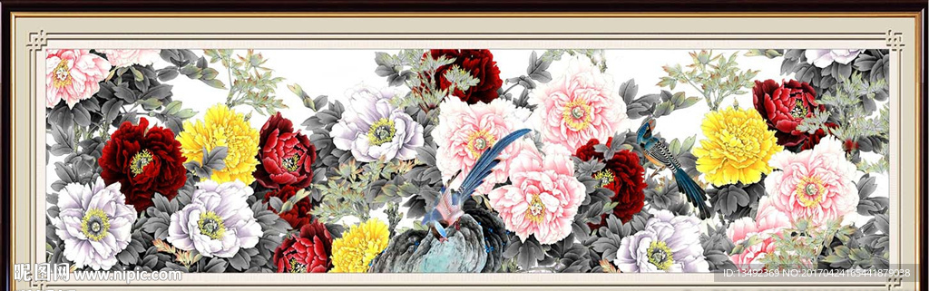 国画牡丹