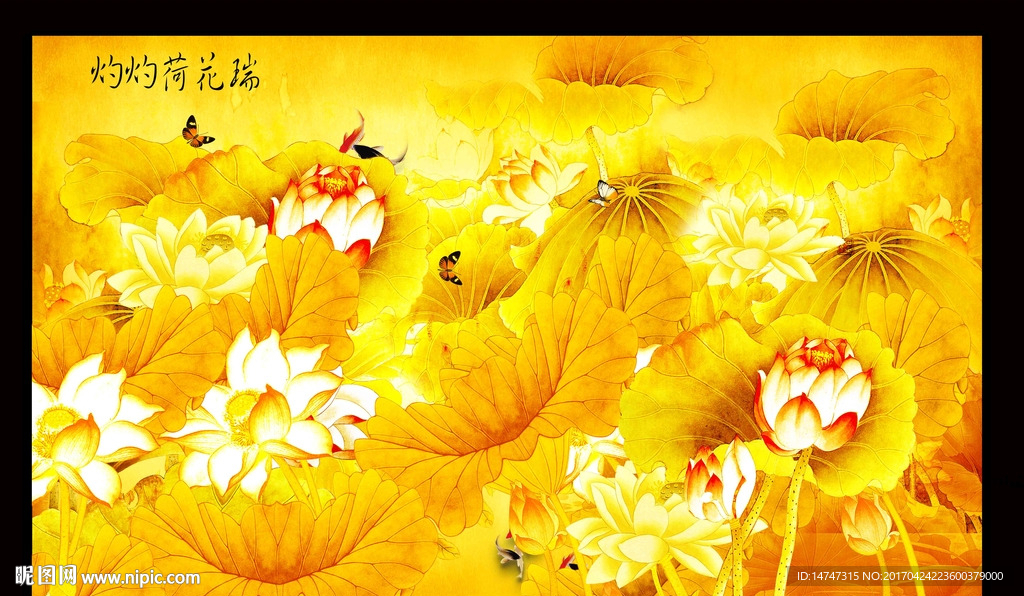 国画荷花