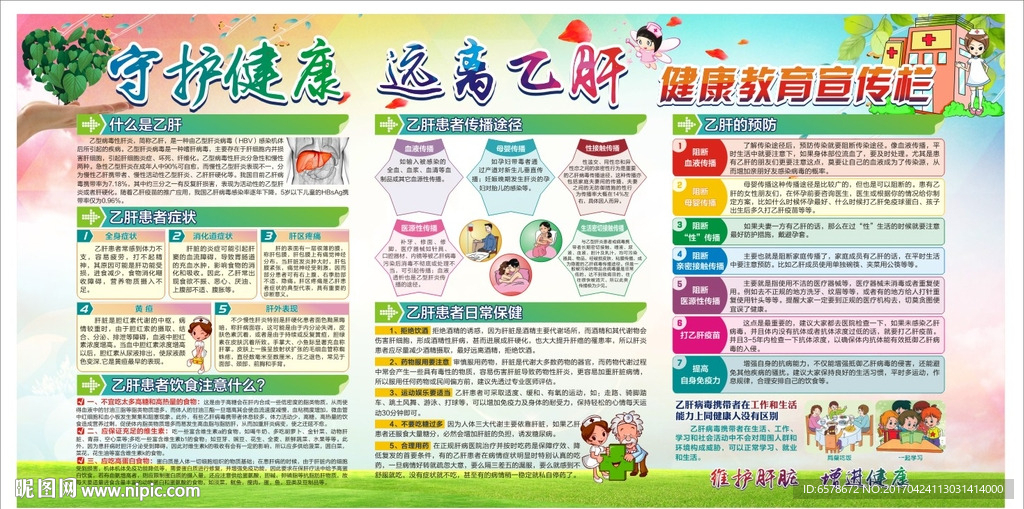 乙肝健康教育宣传栏