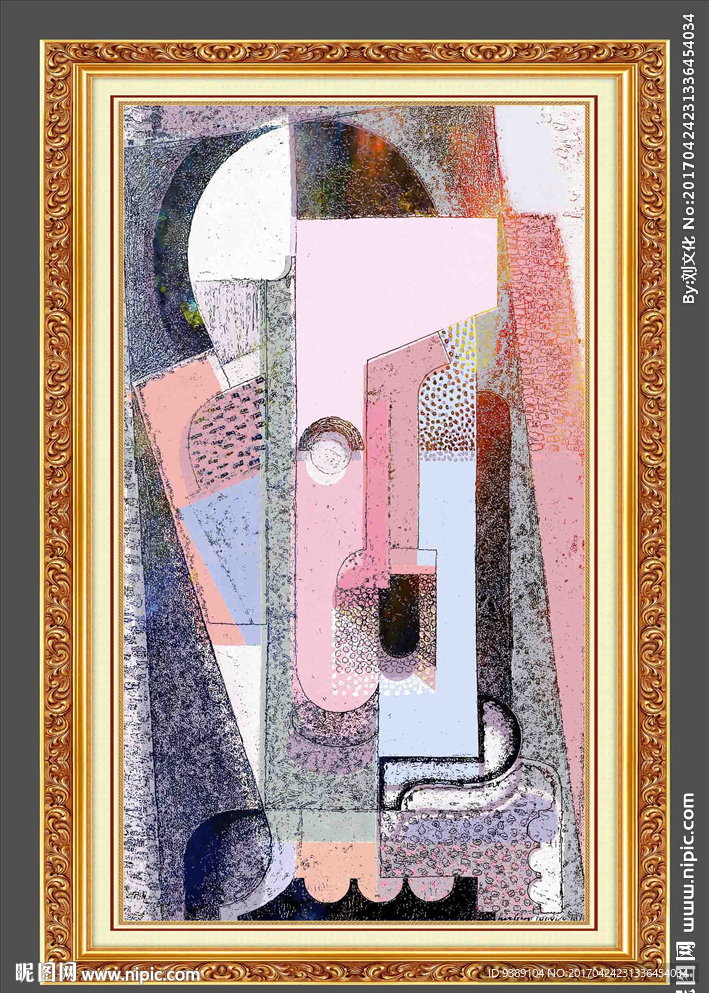 几何油画