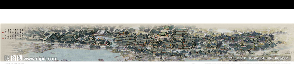 中国古建建筑古典书画