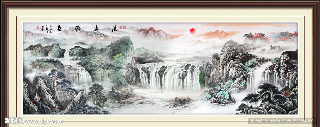 客厅山水画