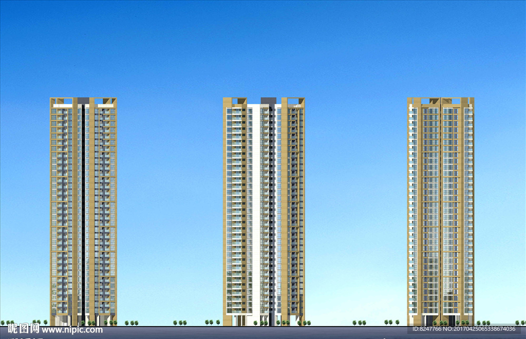 立面建筑效果图