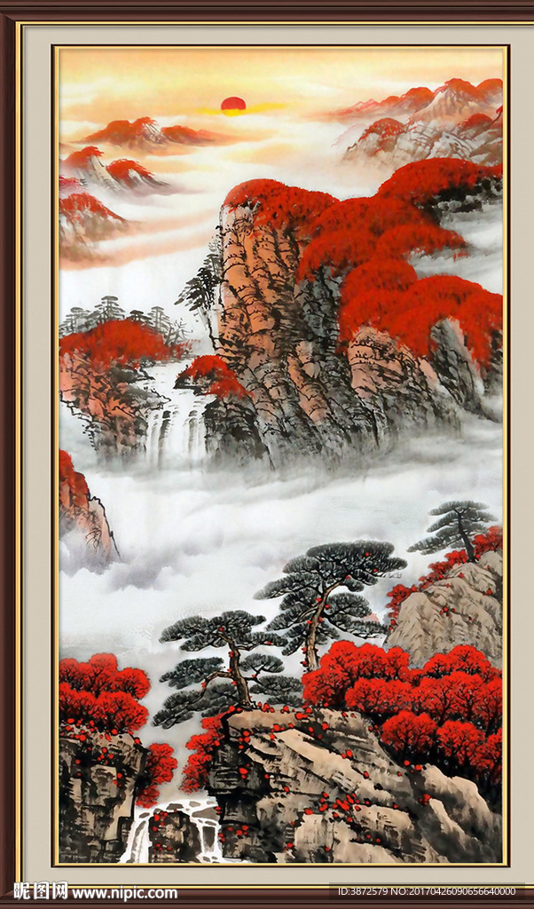 玄关山水画