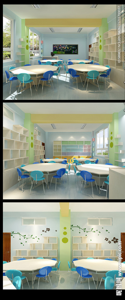 小学兴趣室 手工作品陈列室