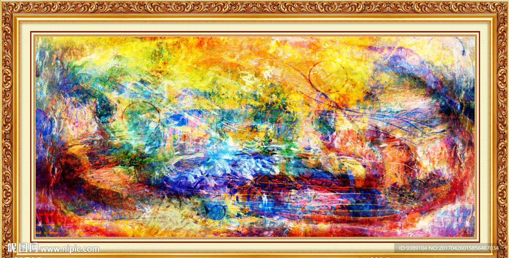 抽象油画