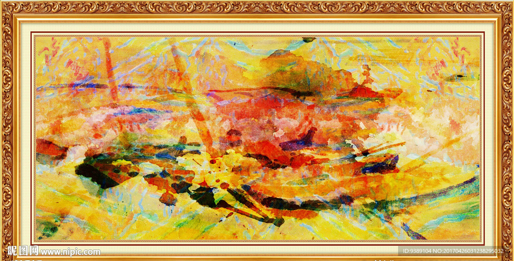 抽象油画