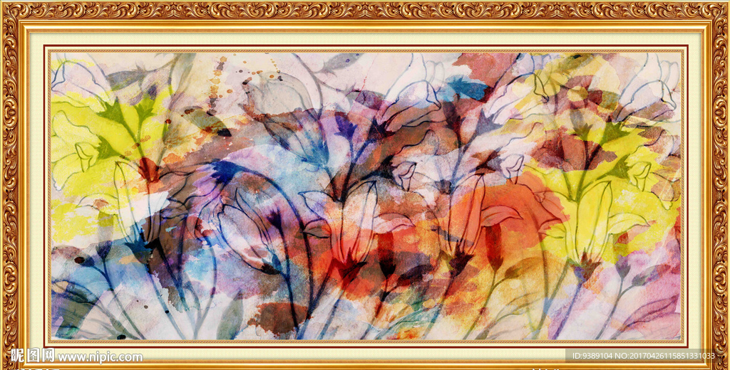 花卉油画