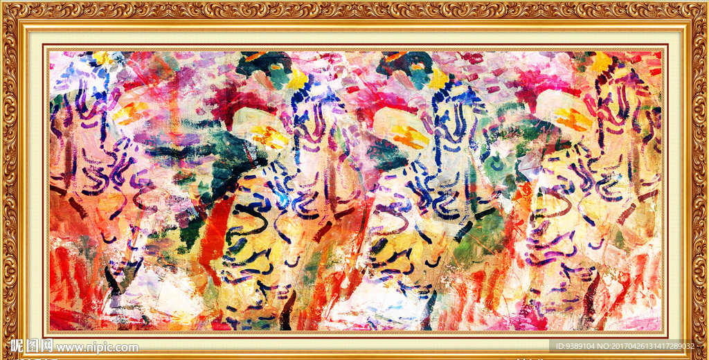抽象油画