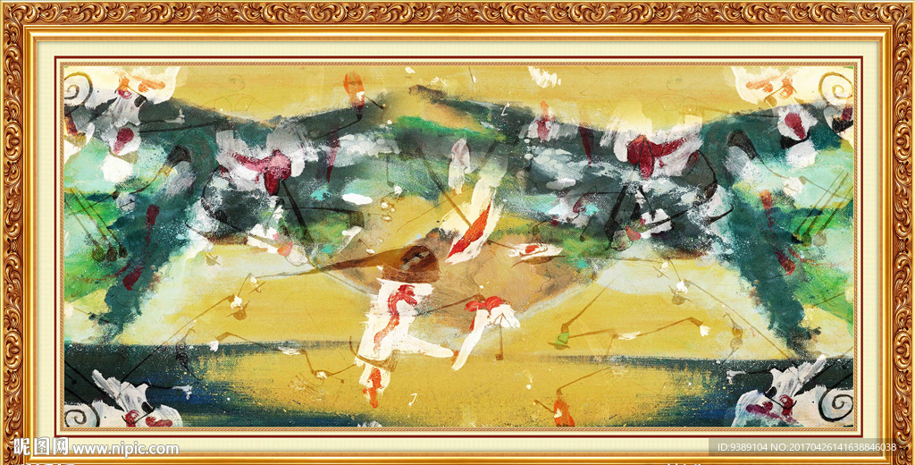 抽象油画