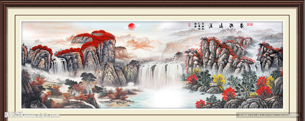 巨幅山水画