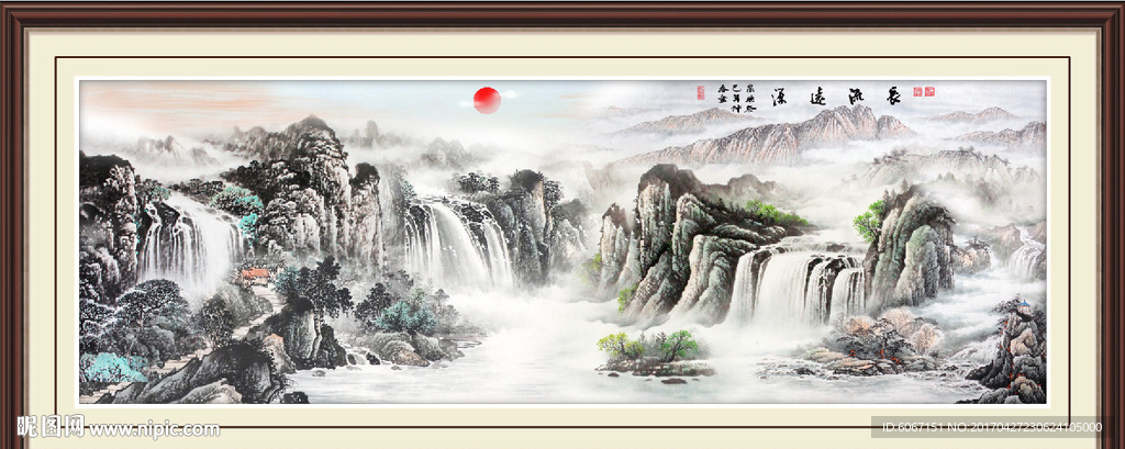 巨幅山水画