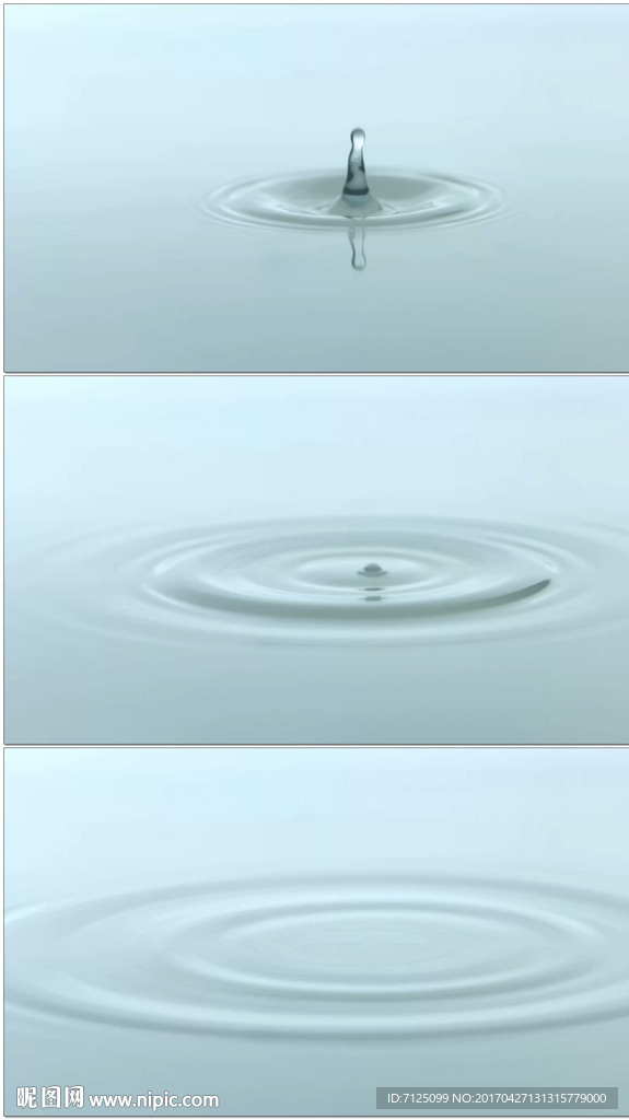 水滴波纹