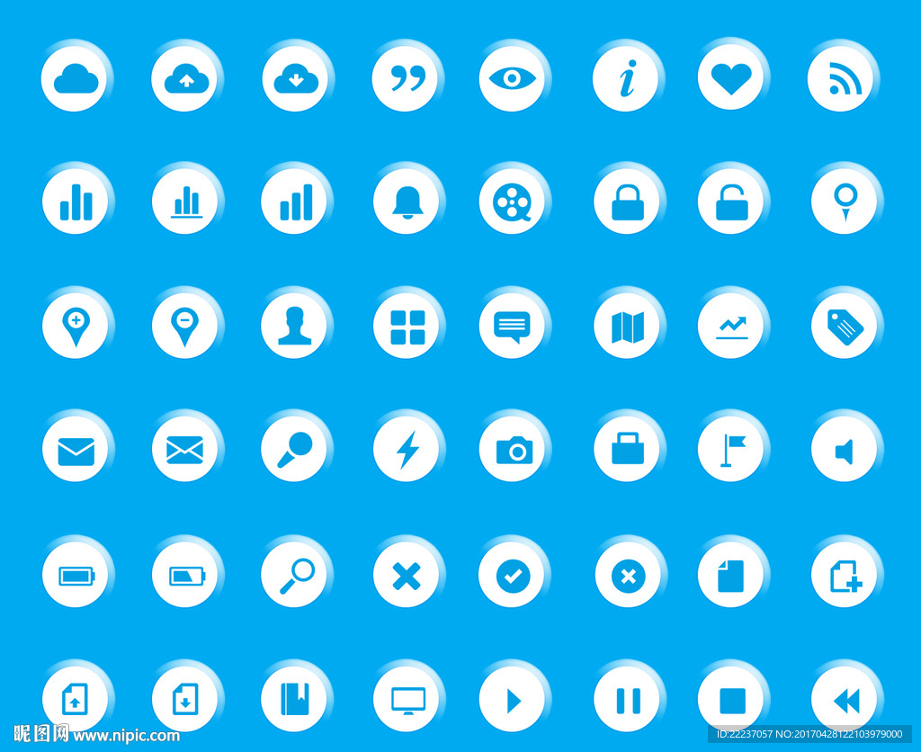 按钮图标标志标识icons