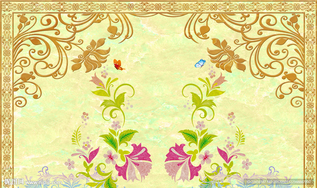 3D大理石花纹背景墙