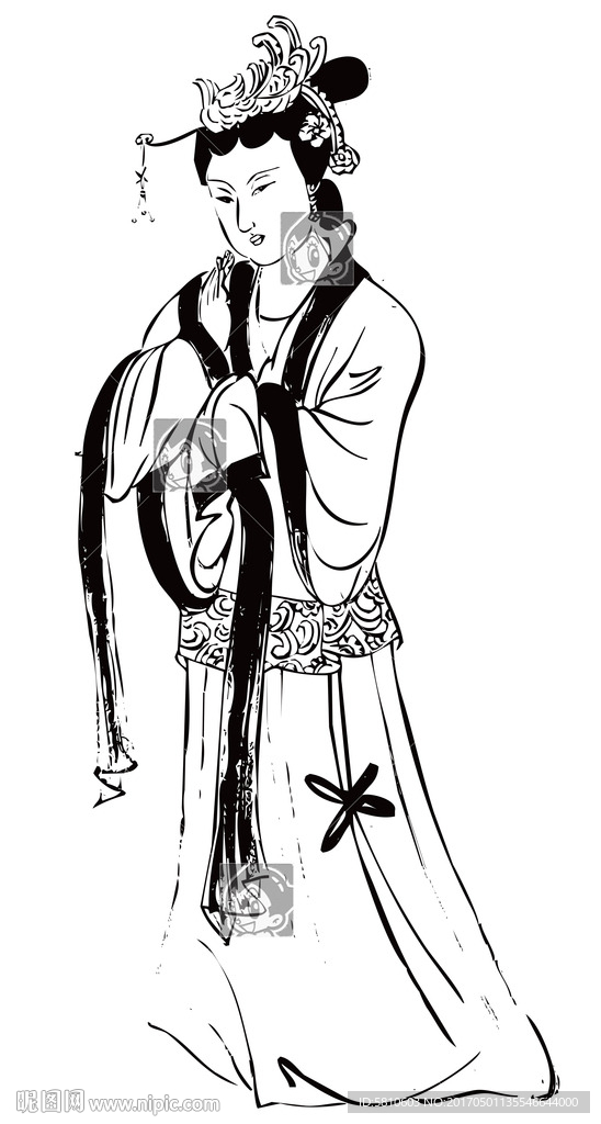 贵妃 书法绘画