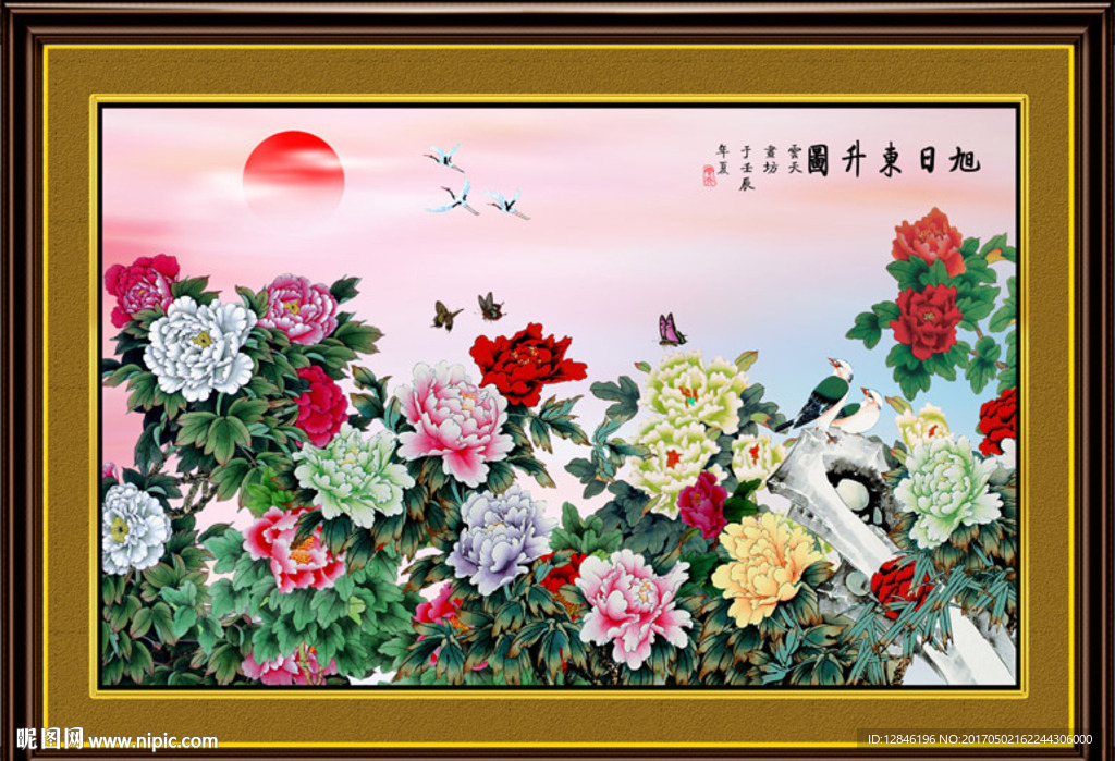 国画牡丹