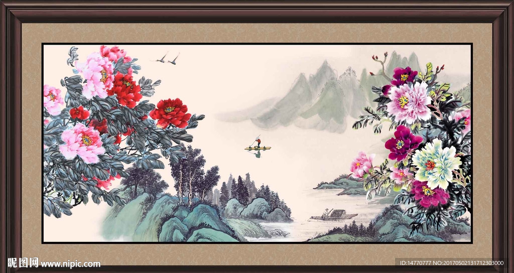 国画牡丹