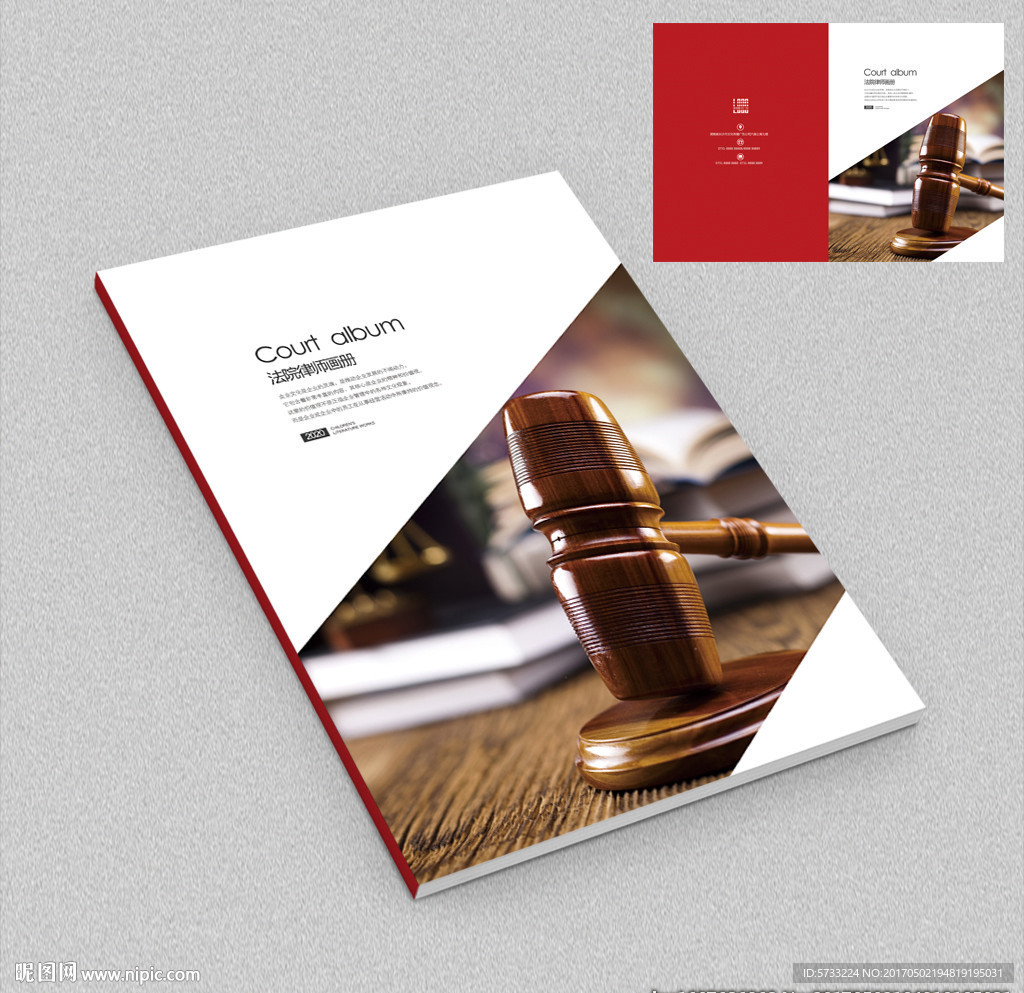 政府法院宣传画册封面设计
