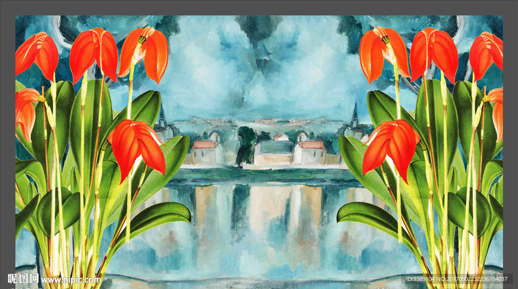 花卉油画