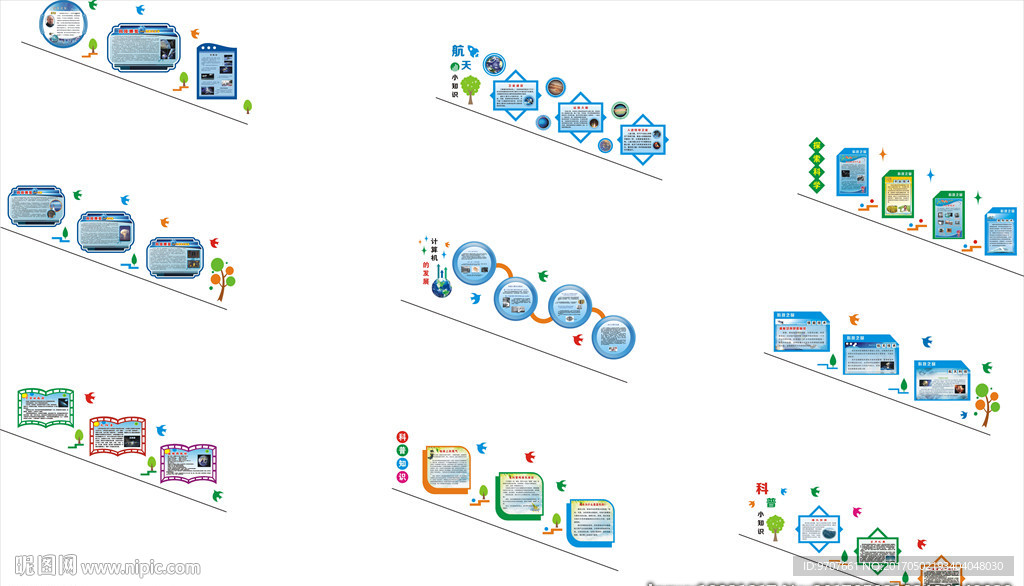 科普楼梯文化墙