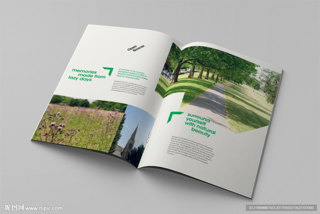 画册展开贴图样机