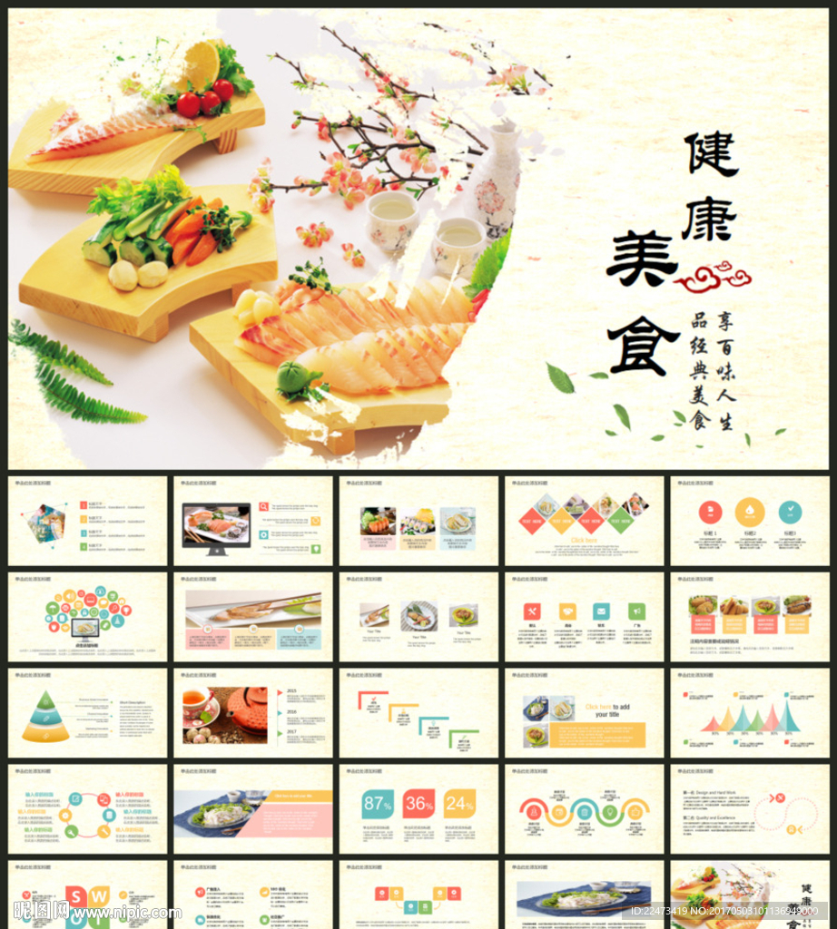 餐饮美食西餐厅介绍PPT模板