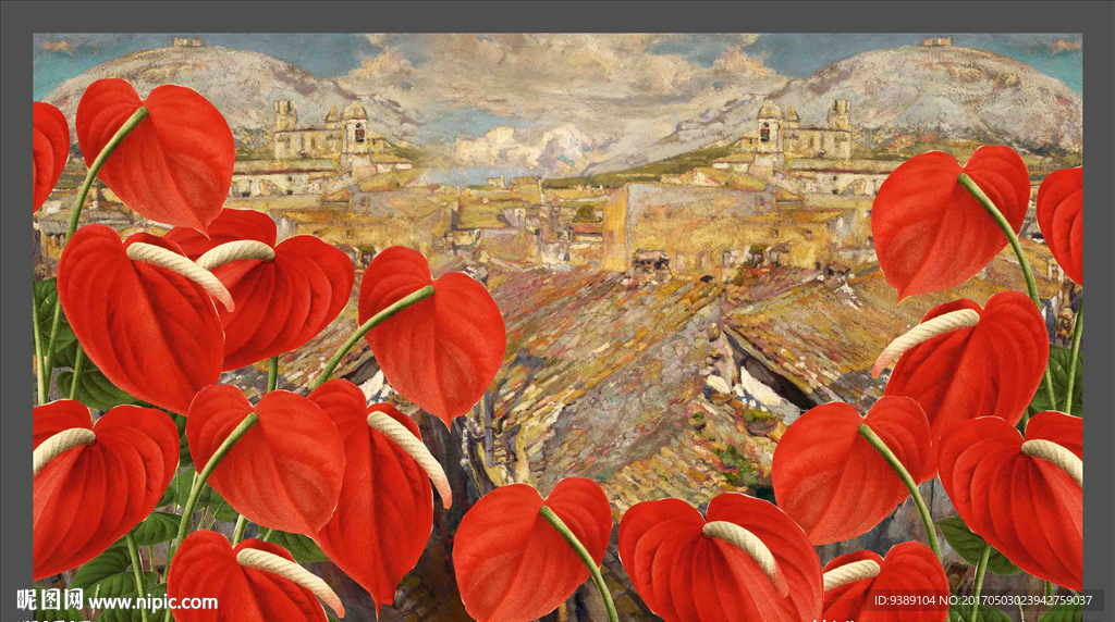 花卉油画