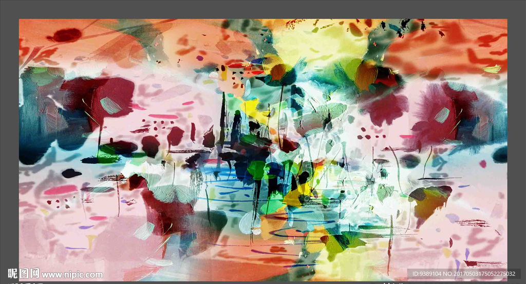 抽象油画