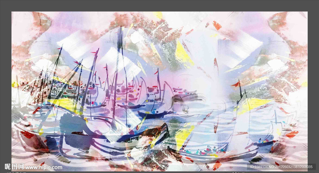 抽象油画