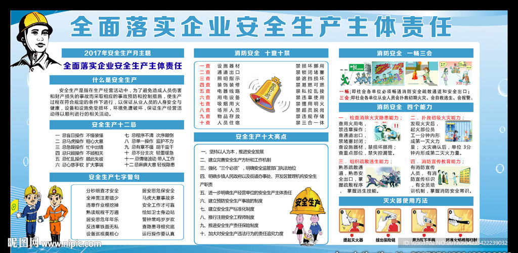 2017安全生产月宣传栏