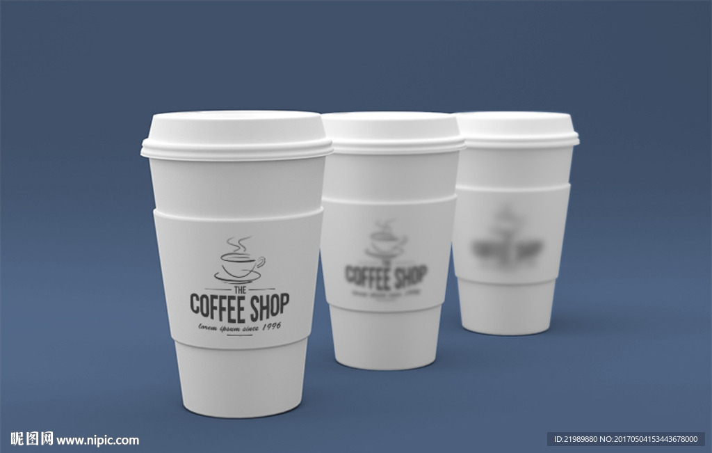 一次性咖啡杯样机贴图