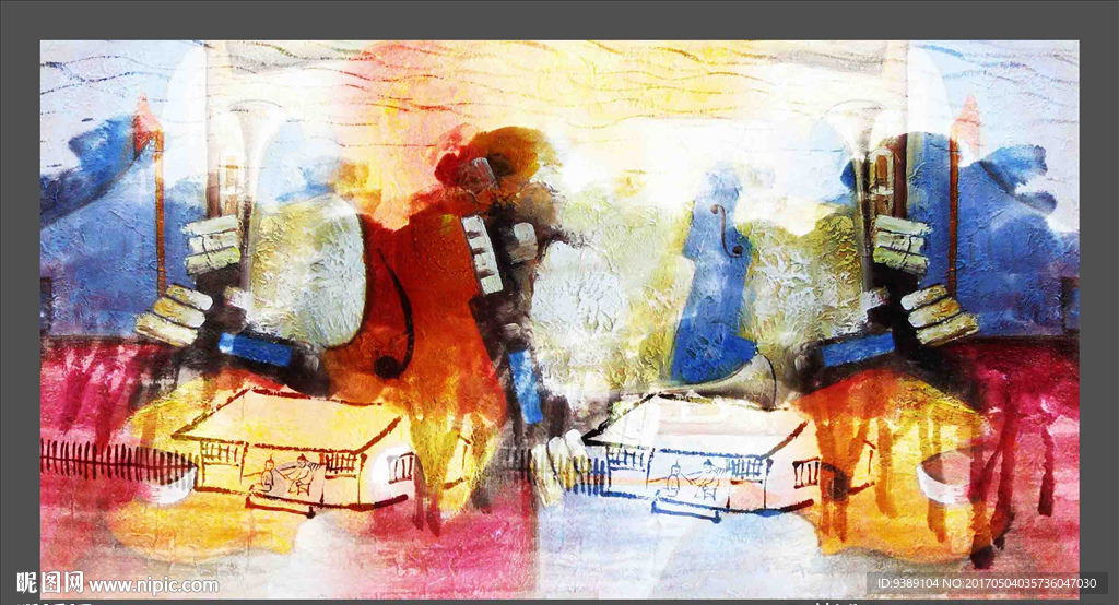 抽象油画