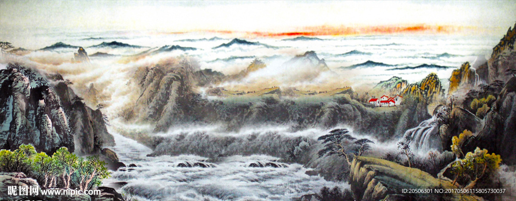 国画山水画