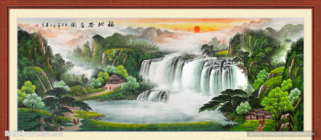 国画山水画