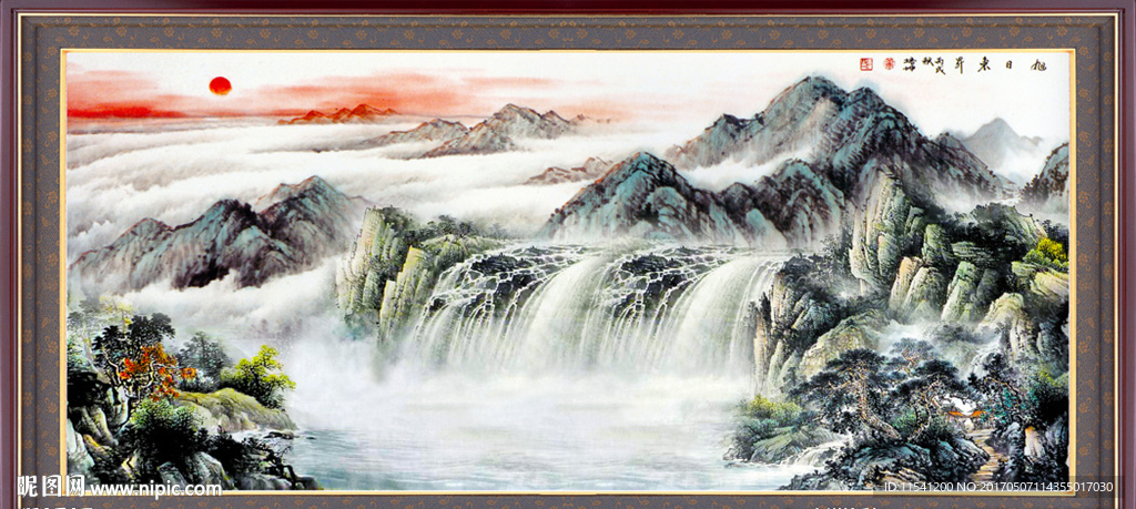 国画山水画