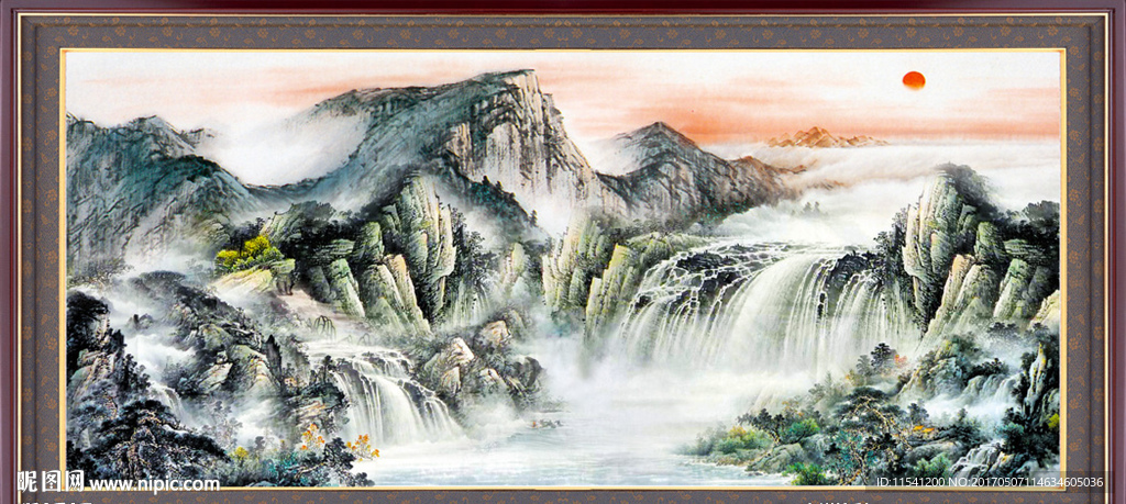 国画山水画