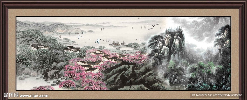 巨幅山水画