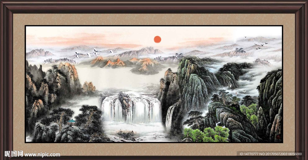 巨幅山水画