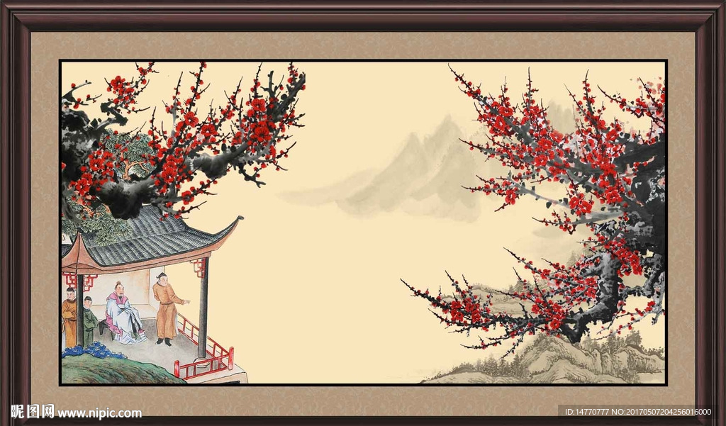 国画梅花