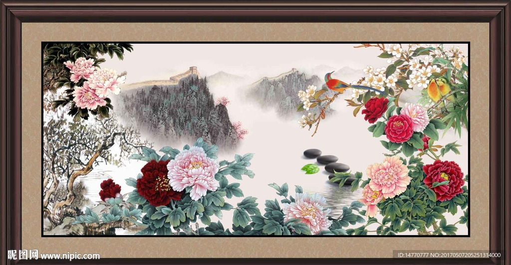 国画牡丹