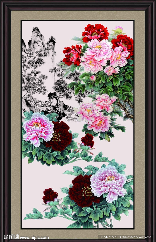 国画牡丹
