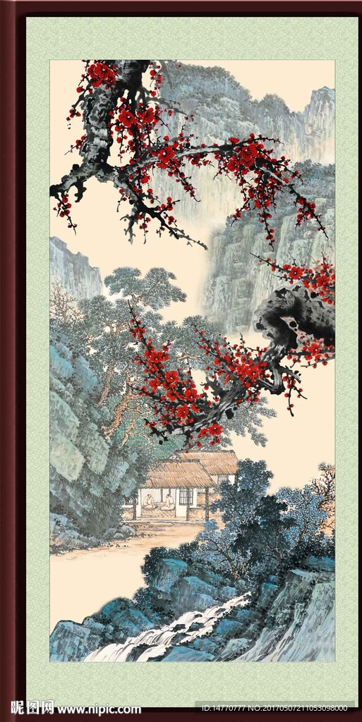 国画梅花