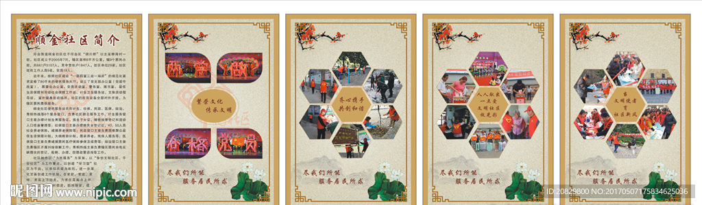 社区 简介展板