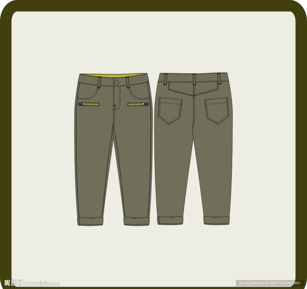 男女童中性款休闲9分裤