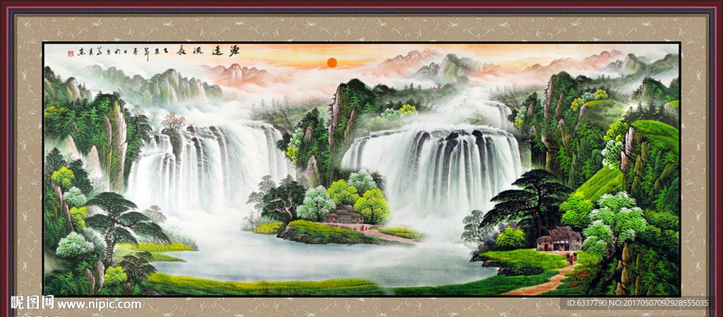 国画山水画