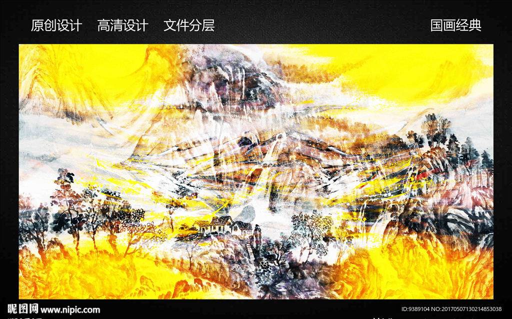 抽象油画