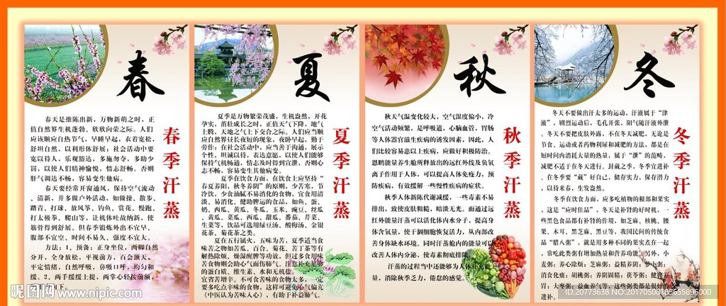春夏秋冬四季养生之道
