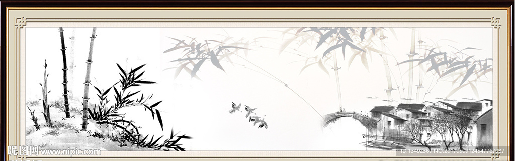国画竹子