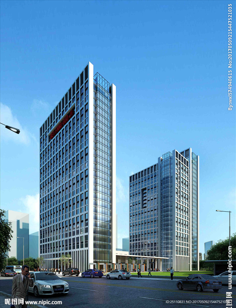 高层公建商业街道路设计图
